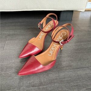 Calvin Klein Women's Red Heels